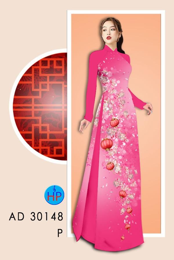 Vải Áo Dài Hoa In 3D thiết kế 2020 AD 30148