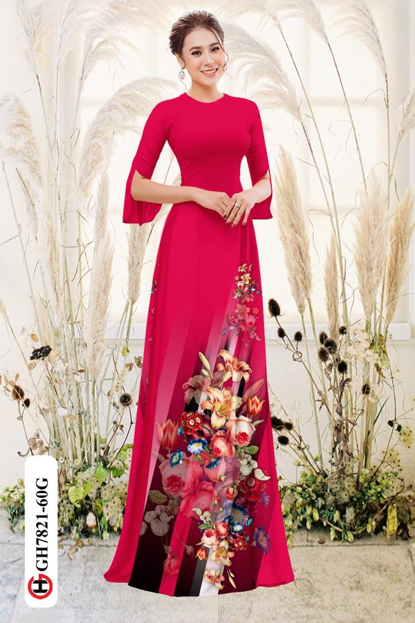 Vải Áo Dài Hoa Hồng mới ra AD GH7821 31 Vải Áo Dài Hoa Hồng mới ra AD GH7821