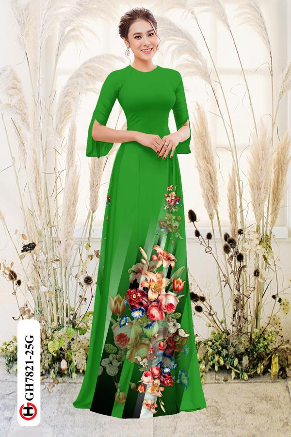 Vải Áo Dài Hoa Hồng mới ra AD GH7821 32 Vải Áo Dài Hoa Hồng mới ra AD GH7821