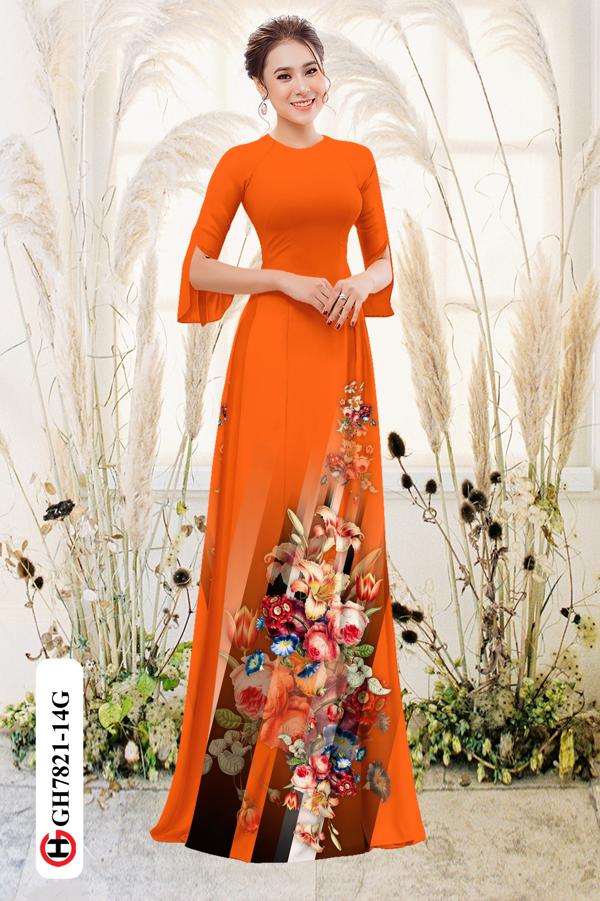 Vải Áo Dài Hoa Hồng mới ra AD GH7821 34 Vải Áo Dài Hoa Hồng mới ra AD GH7821