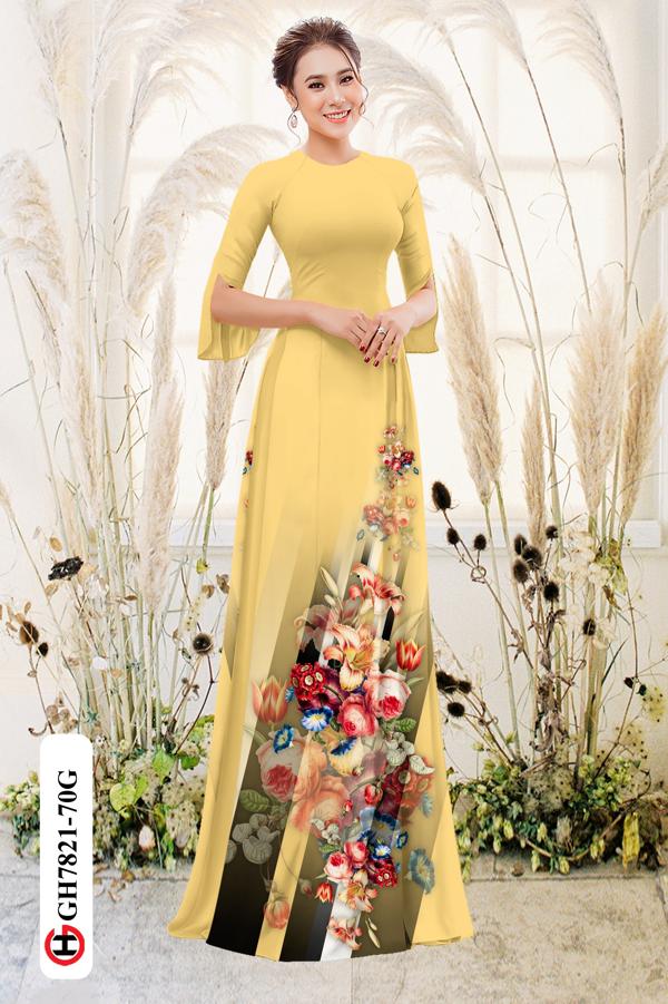 Vải Áo Dài Hoa Hồng mới ra AD GH7821 38 Vải Áo Dài Hoa Hồng mới ra AD GH7821