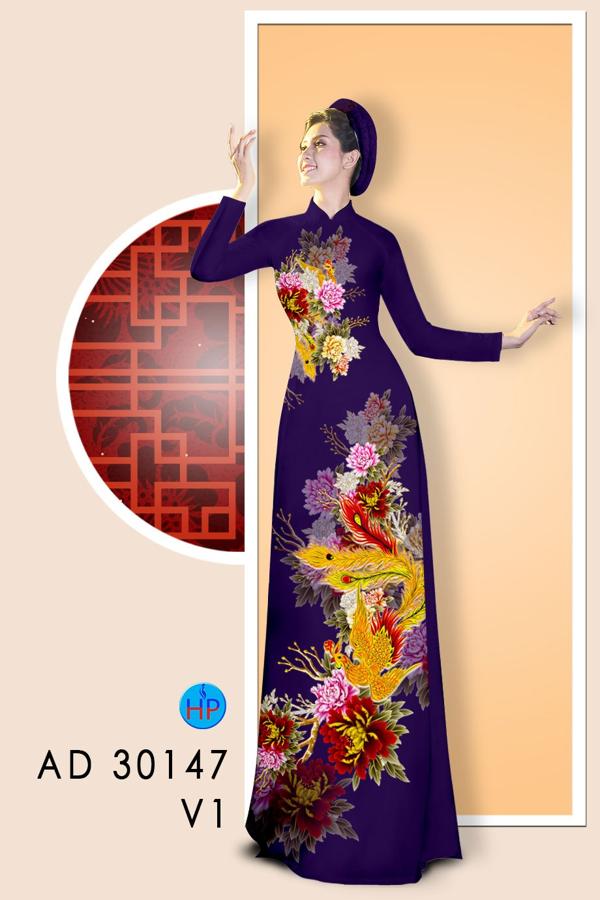 Vải Áo Dài Chim Phụng Đón Tết kiểu mới AD 30147 43 Vải Áo Dài Chim Phụng Đón Tết kiểu mới AD 30147