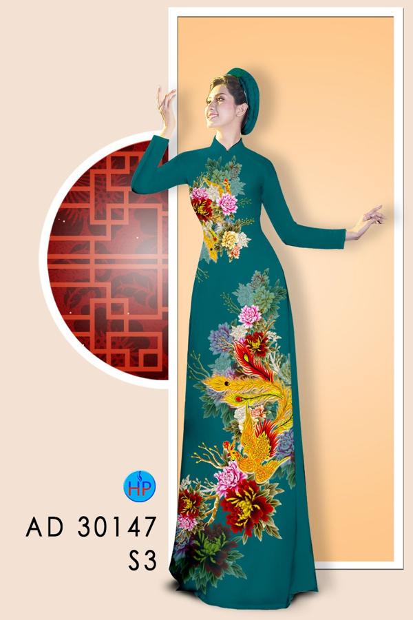 Vải Áo Dài Chim Phụng Đón Tết kiểu mới AD 30147 48 Vải Áo Dài Chim Phụng Đón Tết kiểu mới AD 30147