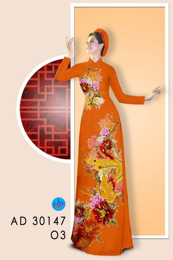 Vải Áo Dài Chim Phụng Đón Tết kiểu mới AD 30147 50 Vải Áo Dài Chim Phụng Đón Tết kiểu mới AD 30147