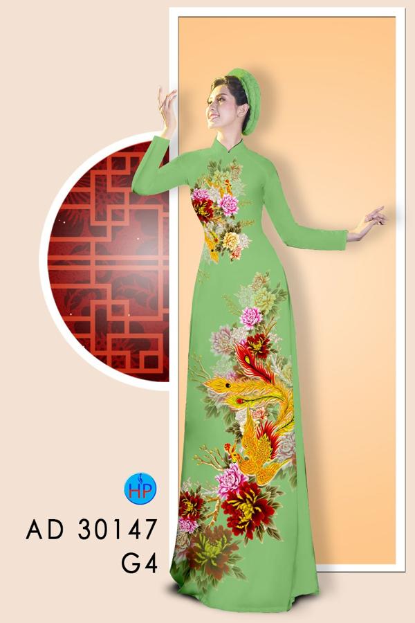 Vải Áo Dài Chim Phụng Đón Tết kiểu mới AD 30147 52 Vải Áo Dài Chim Phụng Đón Tết kiểu mới AD 30147