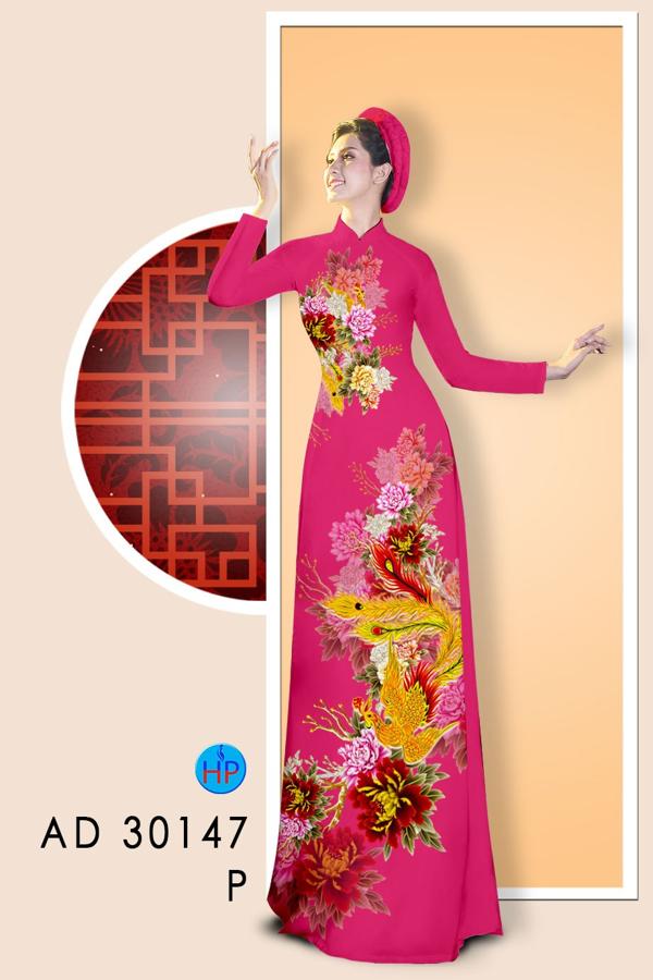 Vải Áo Dài Chim Phụng Đón Tết kiểu mới AD 30147 49 Vải Áo Dài Chim Phụng Đón Tết kiểu mới AD 30147