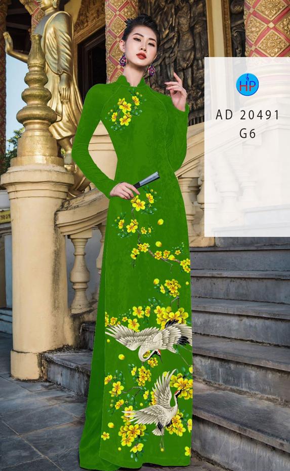 Vải Áo Dài Hoa Mai kiểu mới AD 20491 37 Vải Áo Dài Hoa Mai kiểu mới AD 20491