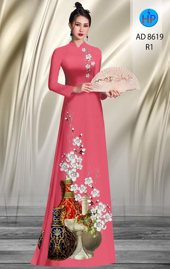 Vải Áo Dài Hoa Mai thiết kế 2020 AD 8619 37 Vải Áo Dài Hoa Mai thiết kế 2020 AD 8619