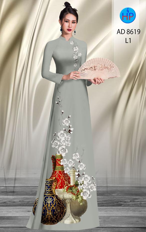 Vải Áo Dài Hoa Mai thiết kế 2020 AD 8619 39 Vải Áo Dài Hoa Mai thiết kế 2020 AD 8619