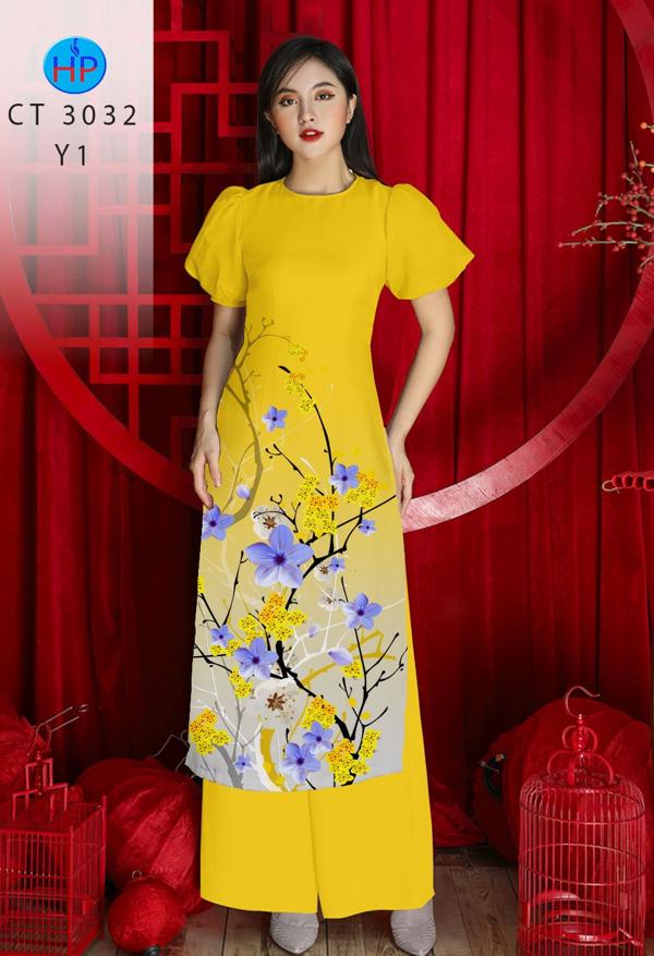 Vải Áo Dài Hoa Mai mới ra AD CT3032 41 Vải Áo Dài Hoa Mai mới ra AD CT3032