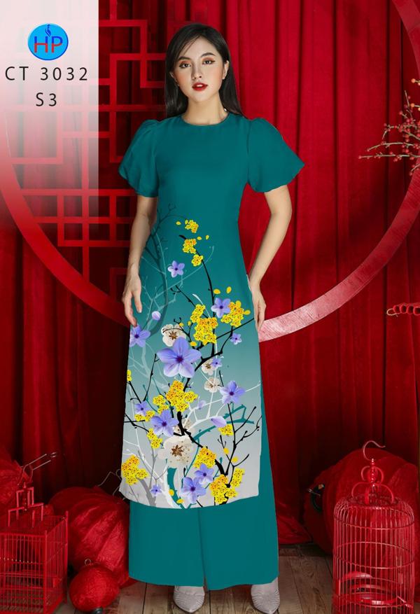 Vải Áo Dài Hoa Mai mới ra AD CT3032 43 Vải Áo Dài Hoa Mai mới ra AD CT3032