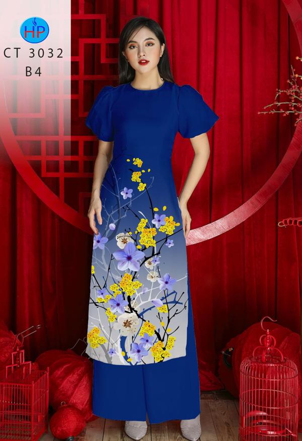 Vải Áo Dài Hoa Mai mới ra AD CT3032 44 Vải Áo Dài Hoa Mai mới ra AD CT3032