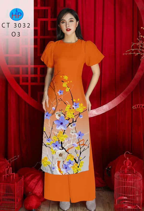 Vải Áo Dài Hoa Mai mới ra AD CT3032 51 Vải Áo Dài Hoa Mai mới ra AD CT3032