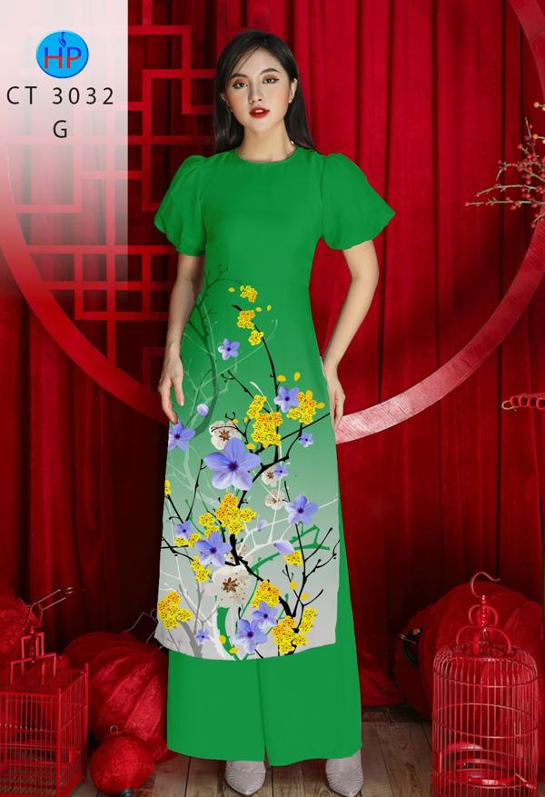 Vải Áo Dài Hoa Mai mới ra AD CT3032 48 Vải Áo Dài Hoa Mai mới ra AD CT3032