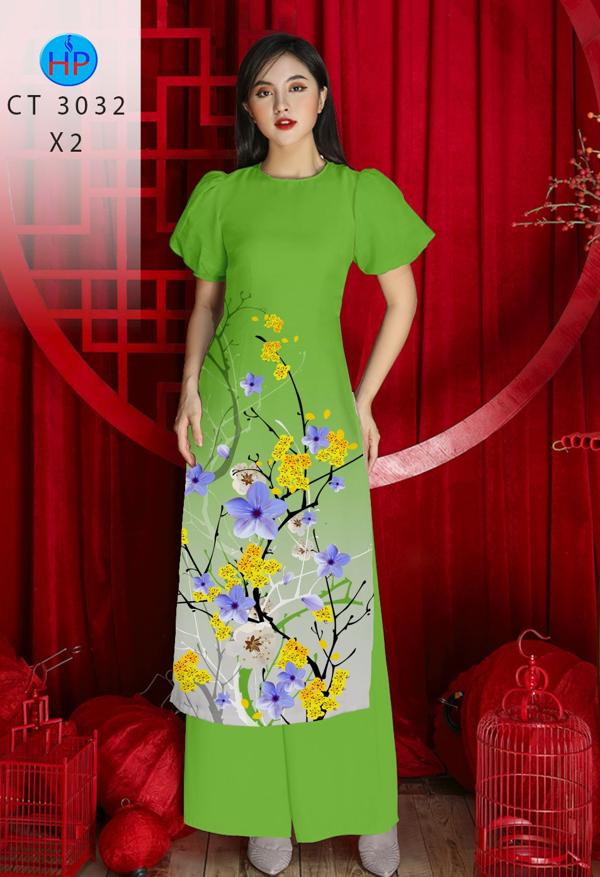 Vải Áo Dài Hoa Mai mới ra AD CT3032 52 Vải Áo Dài Hoa Mai mới ra AD CT3032