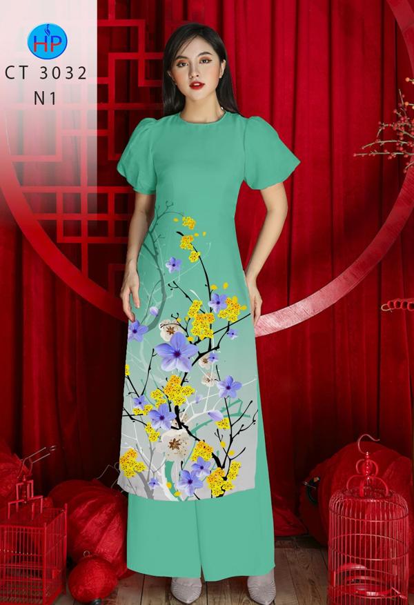 Vải Áo Dài Hoa Mai mới ra AD CT3032 55 Vải Áo Dài Hoa Mai mới ra AD CT3032