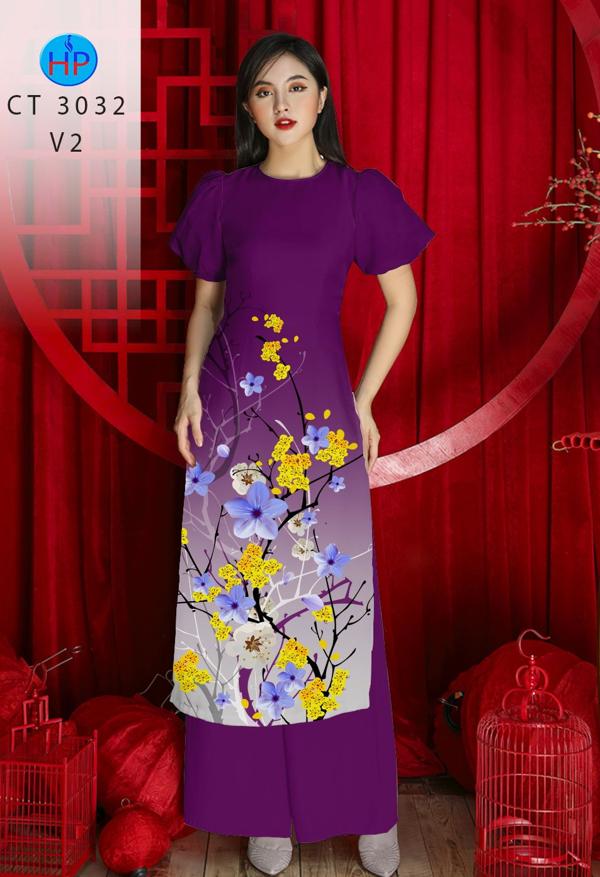 Vải Áo Dài Hoa Mai mới ra AD CT3032 53 Vải Áo Dài Hoa Mai mới ra AD CT3032
