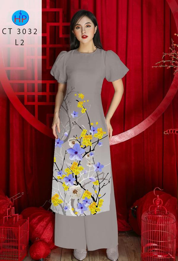 Vải Áo Dài Hoa Mai mới ra AD CT3032 54 Vải Áo Dài Hoa Mai mới ra AD CT3032