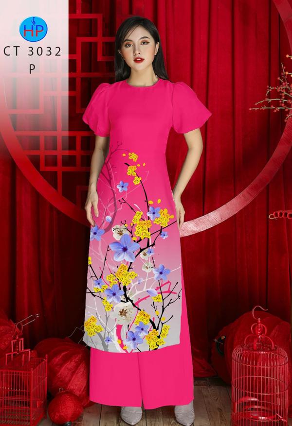 Vải Áo Dài Hoa Mai mới ra AD CT3032 58 Vải Áo Dài Hoa Mai mới ra AD CT3032