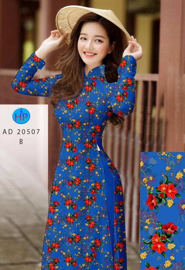 Vải Áo Dài Hoa Đều Đón Tết mới ra AD 20507 41 Vải Áo Dài Hoa Đều Đón Tết mới ra AD 20507