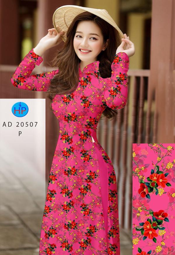 Vải Áo Dài Hoa Đều Đón Tết mới ra AD 20507 42 Vải Áo Dài Hoa Đều Đón Tết mới ra AD 20507