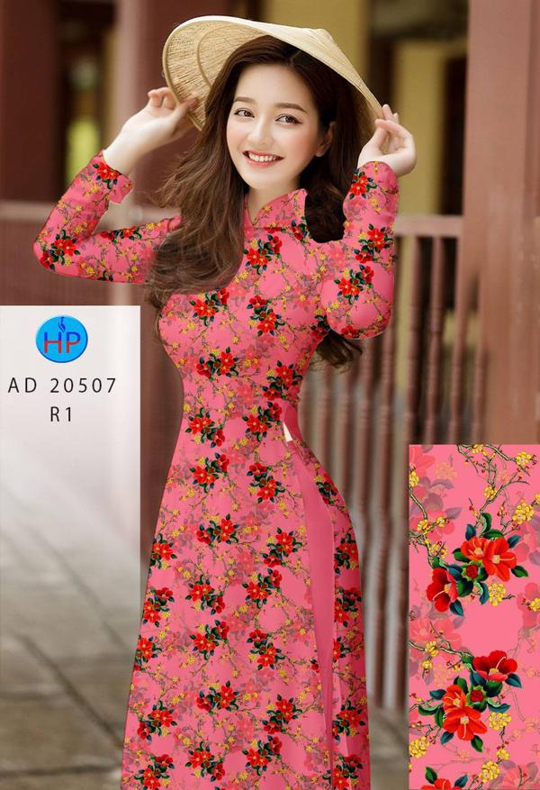 Vải Áo Dài Hoa Đều Đón Tết mới ra AD 20507 46 Vải Áo Dài Hoa Đều Đón Tết mới ra AD 20507