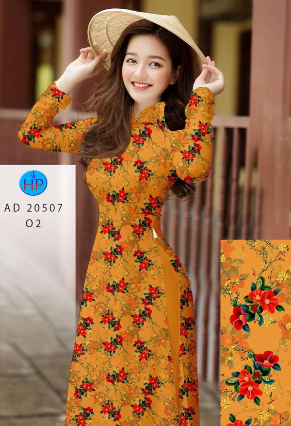 Vải Áo Dài Hoa Đều Đón Tết mới ra AD 20507 48 Vải Áo Dài Hoa Đều Đón Tết mới ra AD 20507