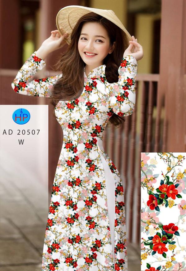 Vải Áo Dài Hoa Đều Đón Tết mới ra AD 20507 47 Vải Áo Dài Hoa Đều Đón Tết mới ra AD 20507