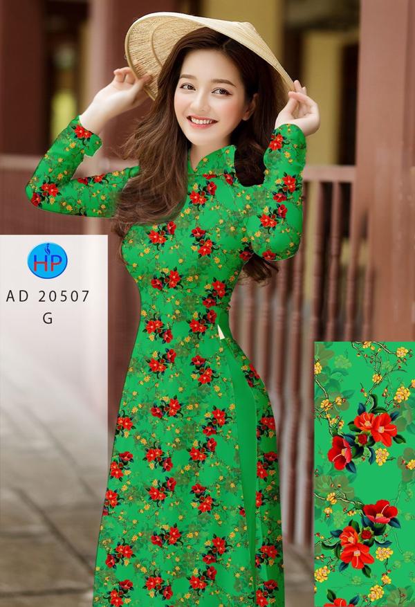 Vải Áo Dài Hoa Đều Đón Tết mới ra AD 20507 49 Vải Áo Dài Hoa Đều Đón Tết mới ra AD 20507