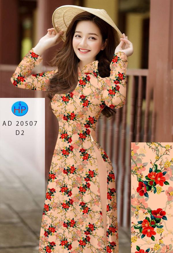 Vải Áo Dài Hoa Đều Đón Tết mới ra AD 20507 51 Vải Áo Dài Hoa Đều Đón Tết mới ra AD 20507