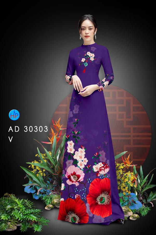 Vải Áo Dài Hoa In 3D mới ra AD 30303 37 Vải Áo Dài Hoa In 3D mới ra AD 30303