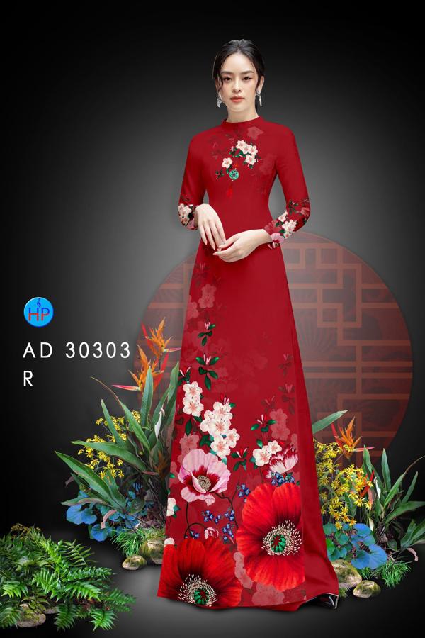Vải Áo Dài Hoa In 3D mới ra AD 30303 43 Vải Áo Dài Hoa In 3D mới ra AD 30303