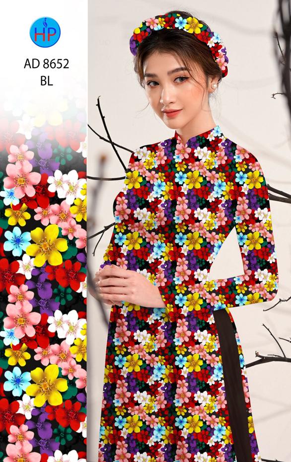 Vải Áo Dài Hoa Đều kiểu mới AD 8652