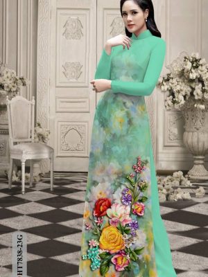 Vải Áo Dài Hoa Hồng kiểu mới AD HT7838 21 1609223958 173 Vai Ao Dai Hoa Hong kieu moi AD HT7838