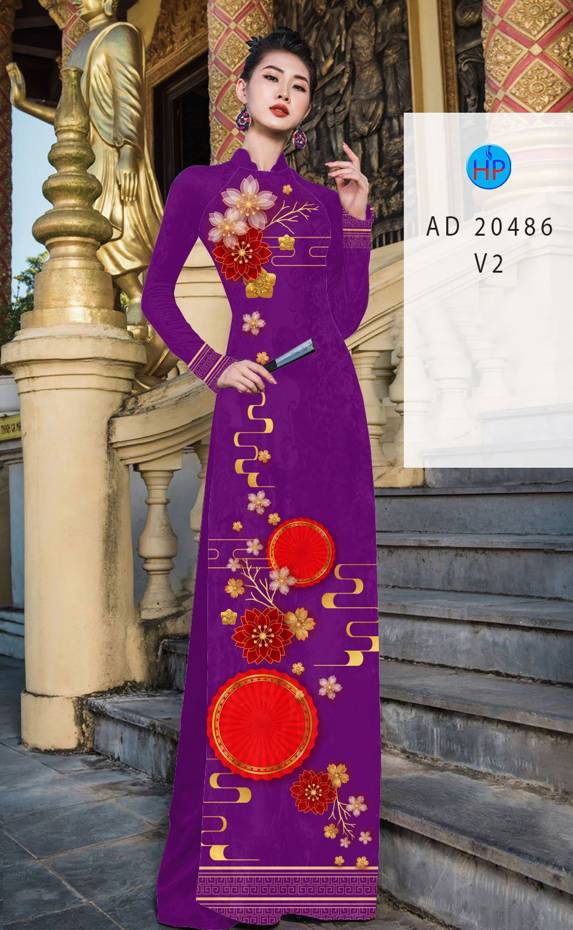 Vải Áo Dài Hoa Mai thiết kế 2020 AD 20486 40 Vải Áo Dài Hoa Mai thiết kế 2020 AD 20486