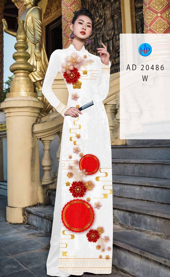 Vải Áo Dài Hoa Mai thiết kế 2020 AD 20486 50 Vải Áo Dài Hoa Mai thiết kế 2020 AD 20486