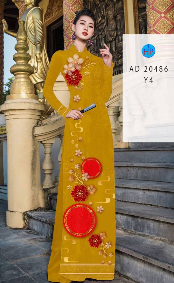 Vải Áo Dài Hoa Mai thiết kế 2020 AD 20486 51 Vải Áo Dài Hoa Mai thiết kế 2020 AD 20486