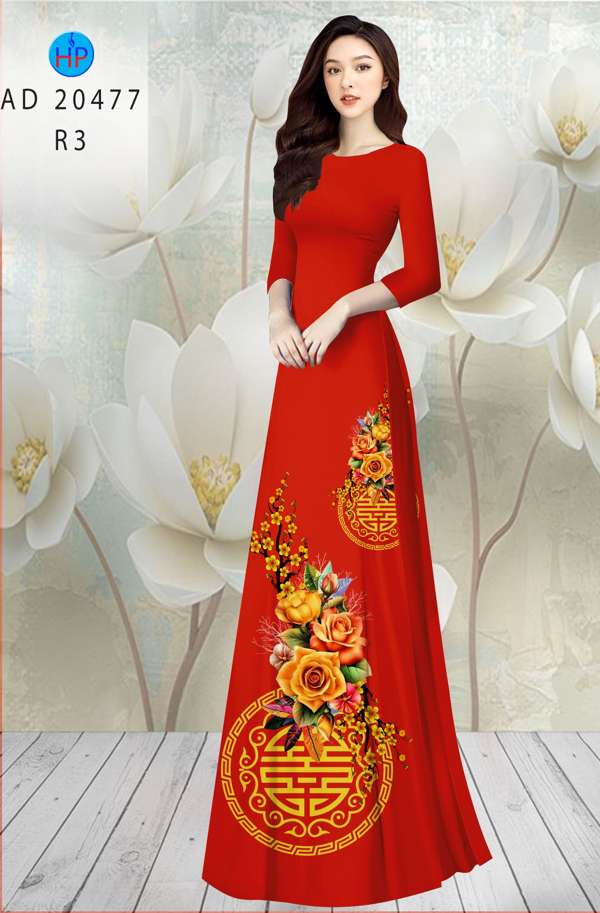 Vải Áo Dài Hoa Hồng mới ra AD 20477 49 Vải Áo Dài Hoa Hồng mới ra AD 20477