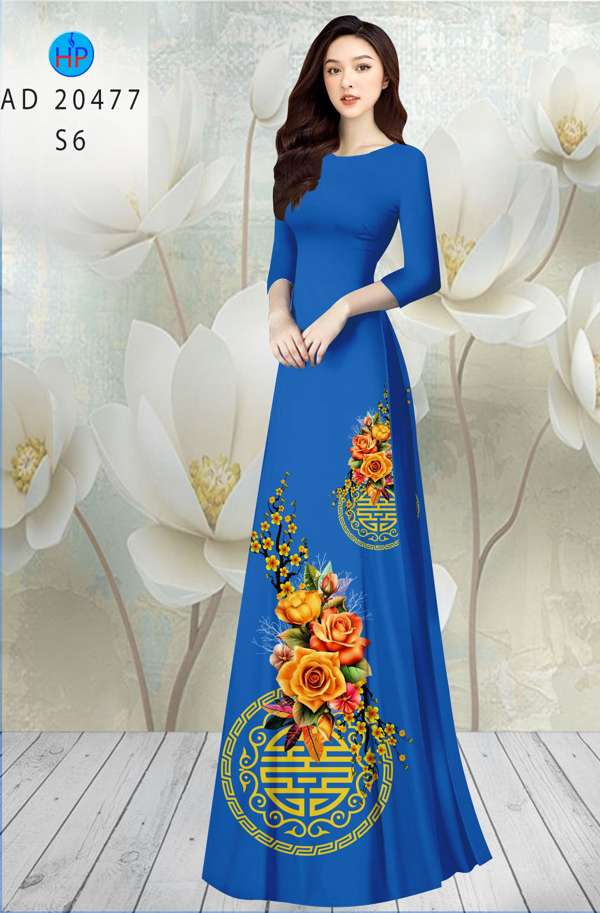 Vải Áo Dài Hoa Hồng mới ra AD 20477 52 Vải Áo Dài Hoa Hồng mới ra AD 20477