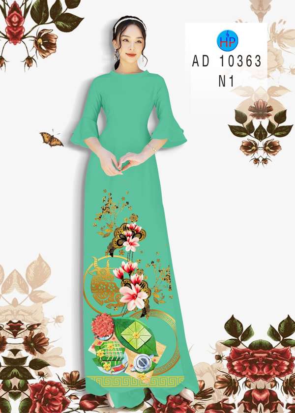 Vải Áo Dài Hoa Đào thiết kế 2020 AD 10363 46 Vải Áo Dài Hoa Đào thiết kế 2020 AD 10363