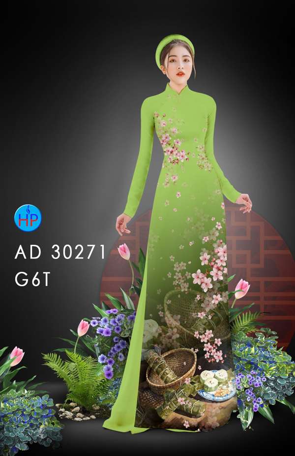 Vải Áo Dài Hoa Đào Đón Tết mới ra AD 30271 43 Vải Áo Dài Hoa Đào Đón Tết mới ra AD 30271