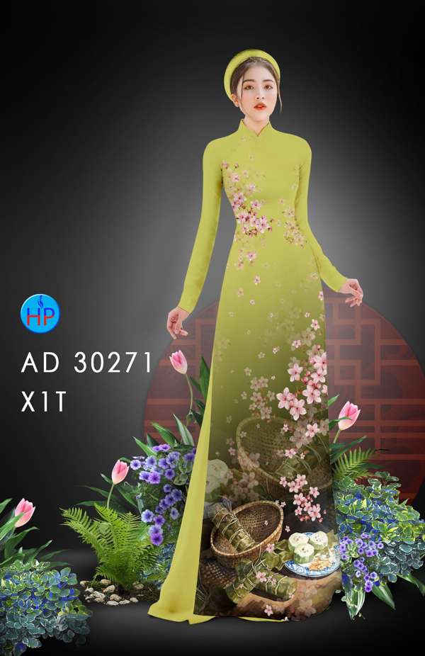 Vải Áo Dài Hoa Đào Đón Tết mới ra AD 30271 47 Vải Áo Dài Hoa Đào Đón Tết mới ra AD 30271