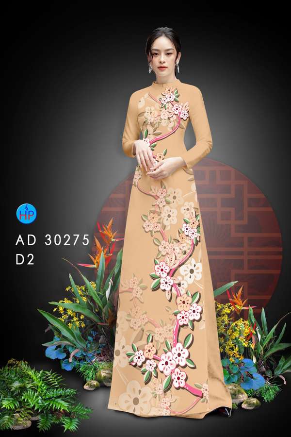 Vải Áo Dài Hoa In 3D mới ra AD 30275 47 Vải Áo Dài Hoa In 3D mới ra AD 30275