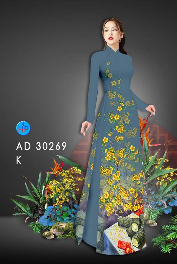 Vải Áo Dài Hoa Mai mới ra AD 30269 37 Vải Áo Dài Hoa Mai mới ra AD 30269