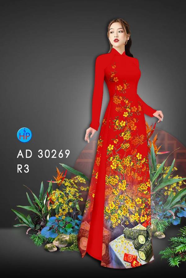 Vải Áo Dài Hoa Mai mới ra AD 30269 38 Vải Áo Dài Hoa Mai mới ra AD 30269