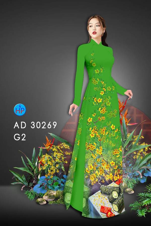 Vải Áo Dài Hoa Mai mới ra AD 30269 43 Vải Áo Dài Hoa Mai mới ra AD 30269