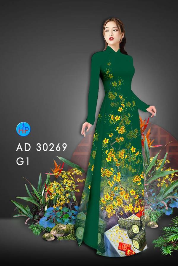 Vải Áo Dài Hoa Mai mới ra AD 30269 46 Vải Áo Dài Hoa Mai mới ra AD 30269