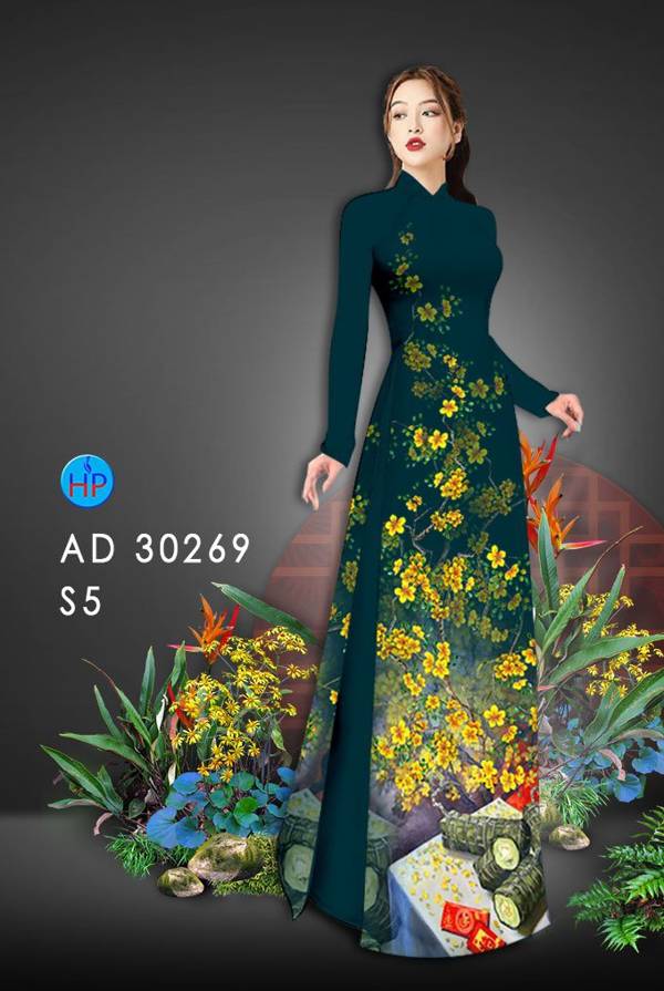 Vải Áo Dài Hoa Mai mới ra AD 30269 48 Vải Áo Dài Hoa Mai mới ra AD 30269