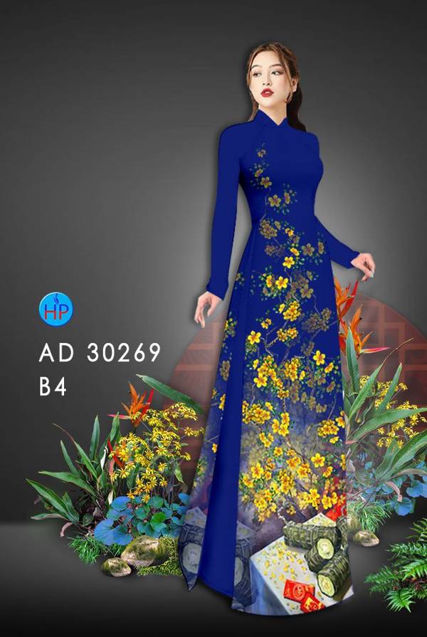 Vải Áo Dài Hoa Mai mới ra AD 30269 47 Vải Áo Dài Hoa Mai mới ra AD 30269