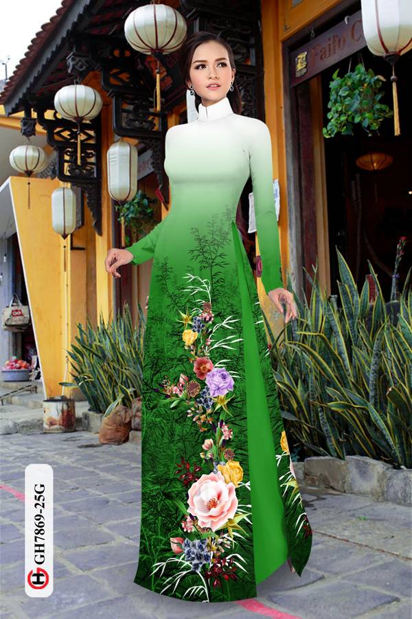 Vải Áo Dài Hoa Hồng thiết kế 2021 AD GH7869 35 Vải Áo Dài Hoa Hồng thiết kế 2021 AD GH7869